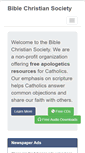 Mobile Screenshot of biblechristiansociety.com